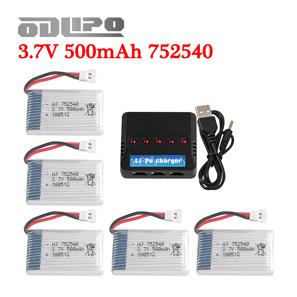 Rc Helicopter Coaxial - H31 배터리 3.7V 500mAh 752540 H107