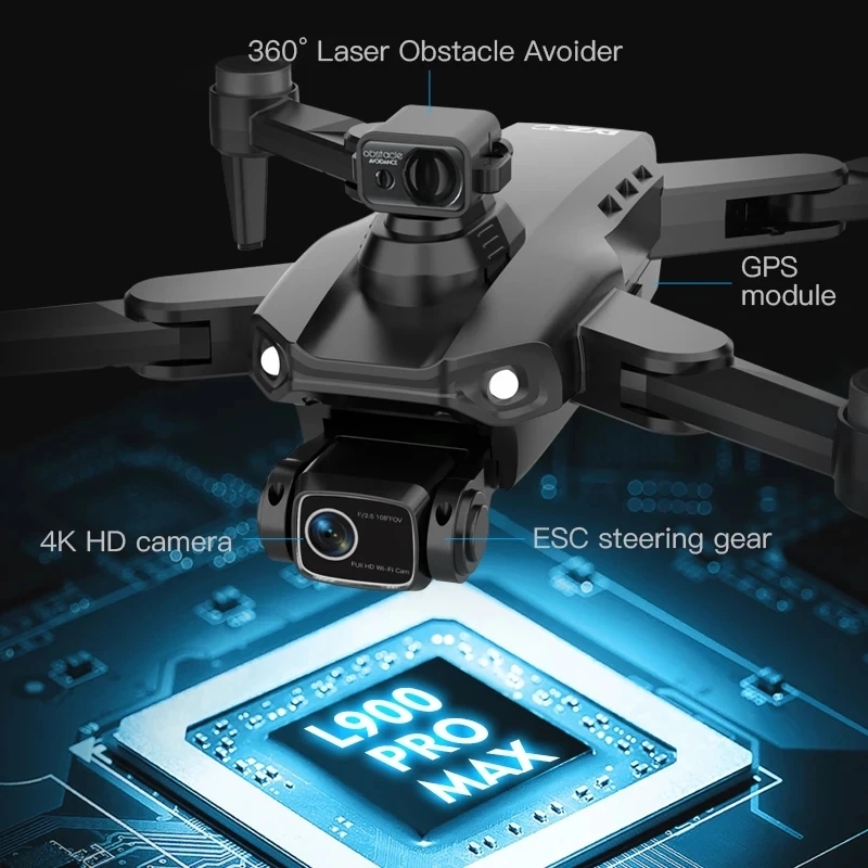 L900 Pro MAX GPS 드론 4K 전문 HD 듀 - Rc Helicopter Case 리뷰 및 가격